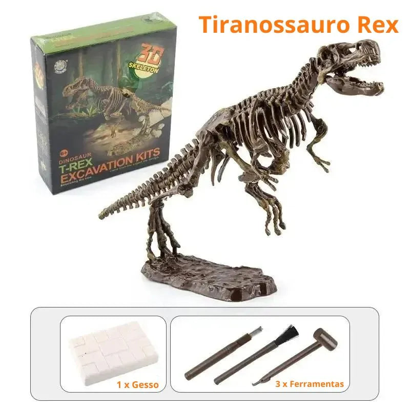 Kit Dinossauro Escavação Arqueológica