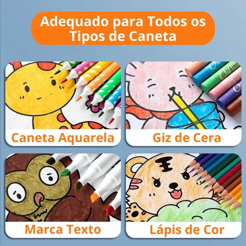 Rolo de Desenhos - Colorir e Imaginar