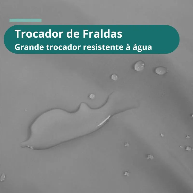 Almofada Impermeável Dobrável para Trocar Fraldas